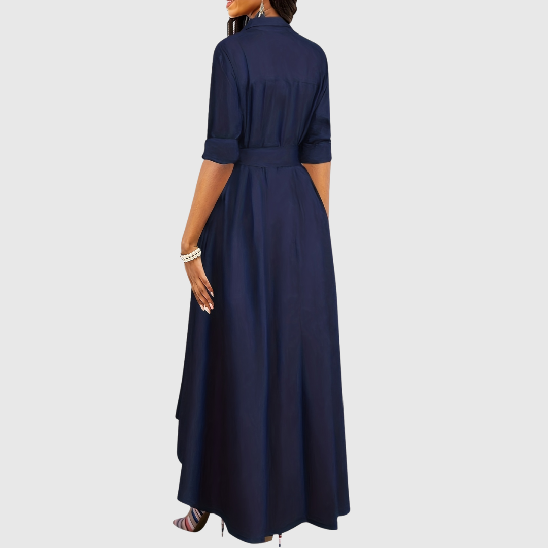 Chic Long Sleeve Maxi Dress