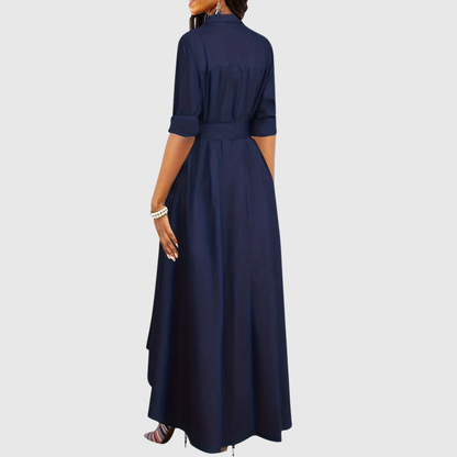 Chic Long Sleeve Maxi Dress