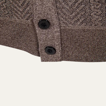 Men's Cozy Crew Neck Pocket Cardigan Sweater