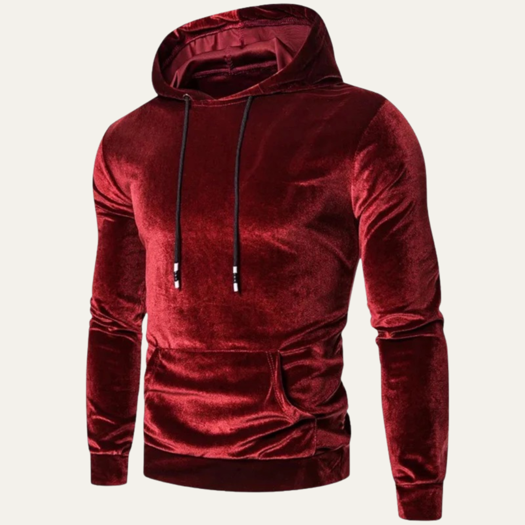 Soft Fleece Men's Hooded Sweatshirt with Pouch Pocket
