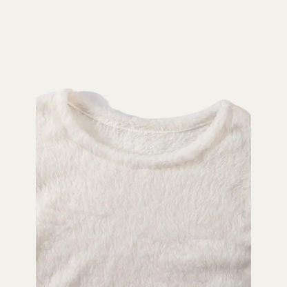 Soft Plush Holiday Tree Sweatshirt Top