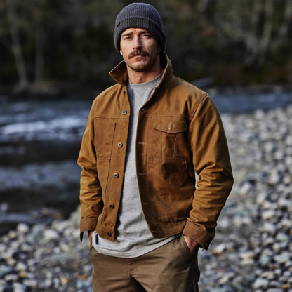 Classic Mens Vintage Canvas Ranch Jacket