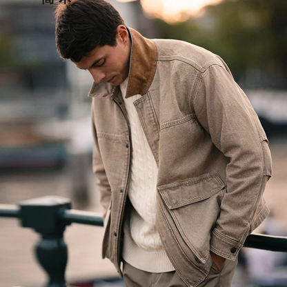Classic Mens Retro Corduroy Coat