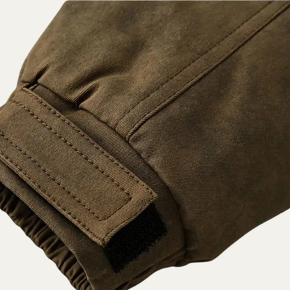 Rustic Brown Suede Men's Fleece Lined Jacket