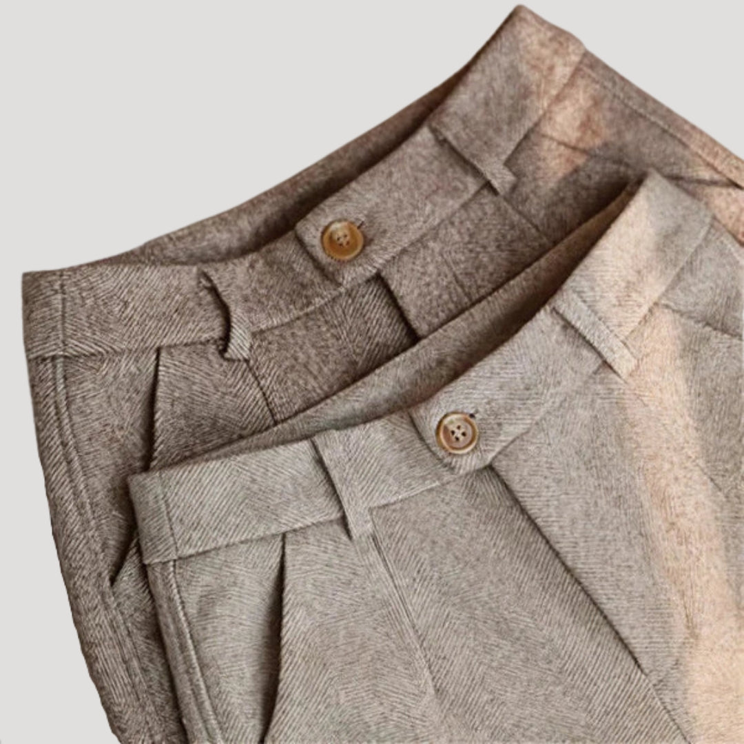 Men's Relaxed Fit Straight Leg Pants - OutfitLondon