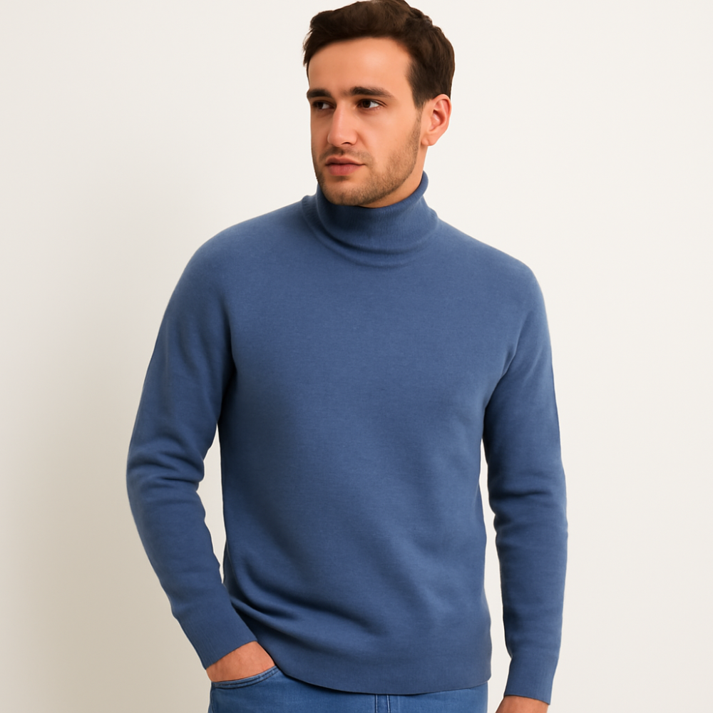 Thick Knit Crew Neck Men's Sweater - OutfitLondon