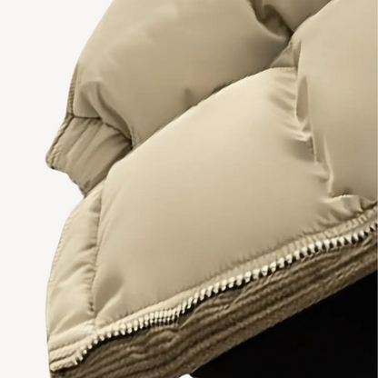 Warm Quilted Jacket with Fleece Lined Hood