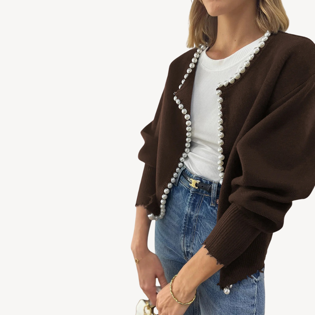 Ladies Soft Cardigan with Button Detail