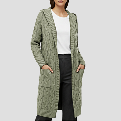 Soft Oversized Knit Open Cardigan Sweater