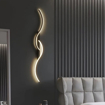 Sleek Contemporary Arc Wall Lamp