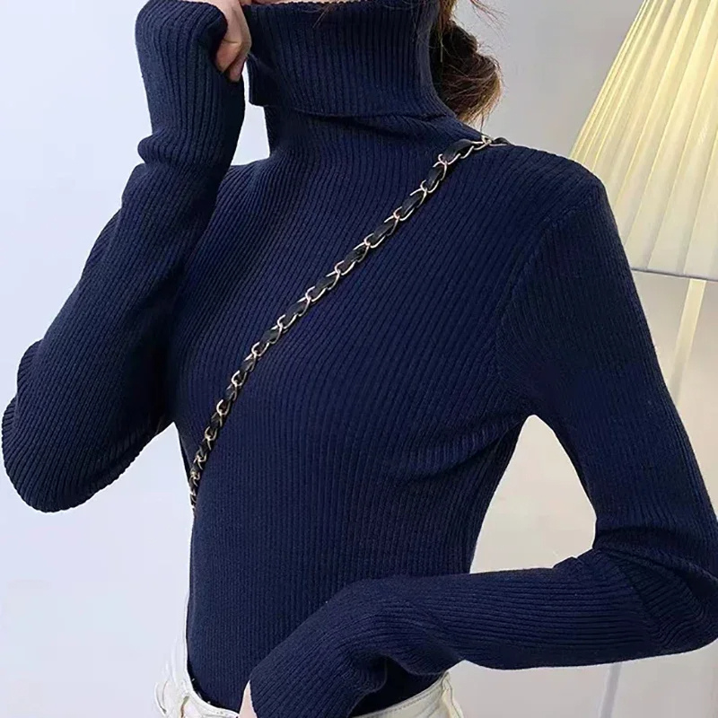 Slim Fit Women's Crew Neck Wool Sweater