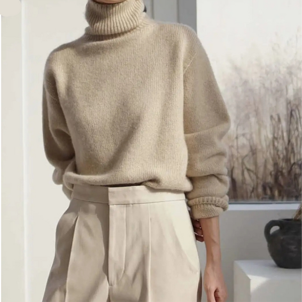 Soft Oversized Chunky Winter Turtleneck Sweater
