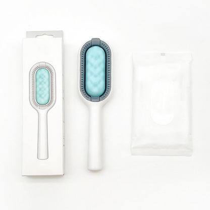 Multifunctional pet cleaning brush