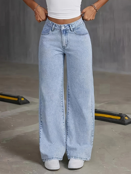Fashionable High Rise Women's Jeans - OutfitLondon