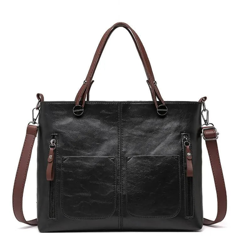 Authentic Tan Leather Cross Body Handbag