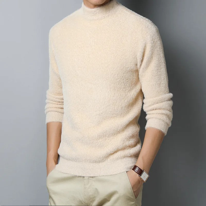 Comfortable Vintage Style Crew Sweater