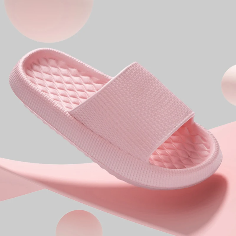 Thick Platform Cloud Slippers Non Slip Soft Sole Pillow Slides