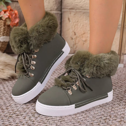 High Chunky Heel Ankle Boots