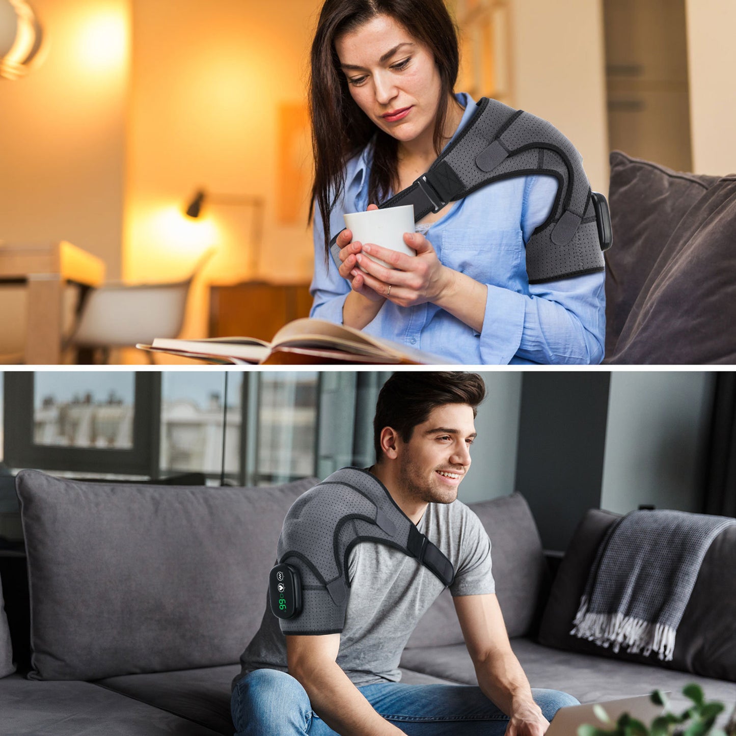 Heating Shoulder Brace Compression with Vibration