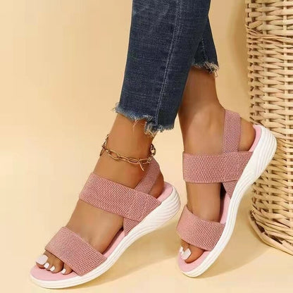 Comfortable Orthopedic Sandals For Women Elastic Band Casual Summer
