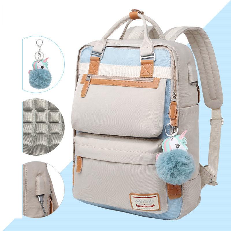 Waterproof Ladies Laptop Backpack 15.6 Inch Compartment - OutfitLondon