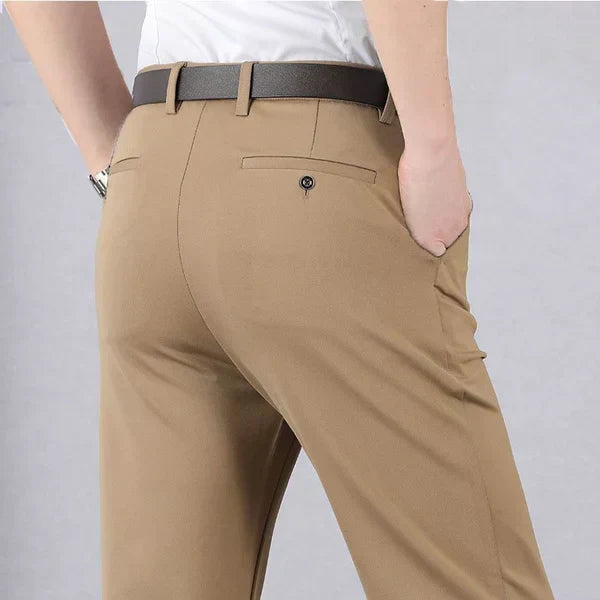 Relaxed Fit Mens Elastic Pants