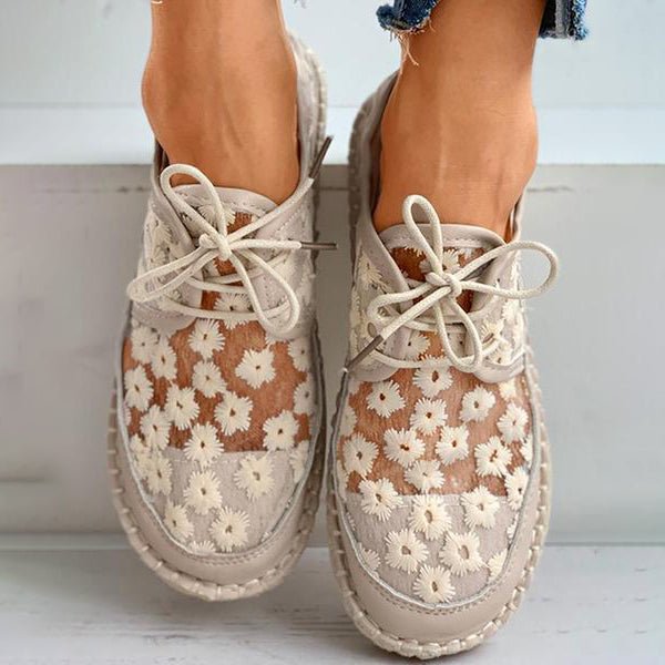 Supportive Shoes with Floral Design for Women