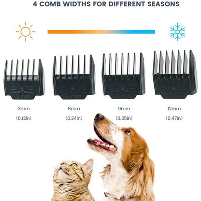 Low Noise Cordless Pet Grooming Clippers for Dogs