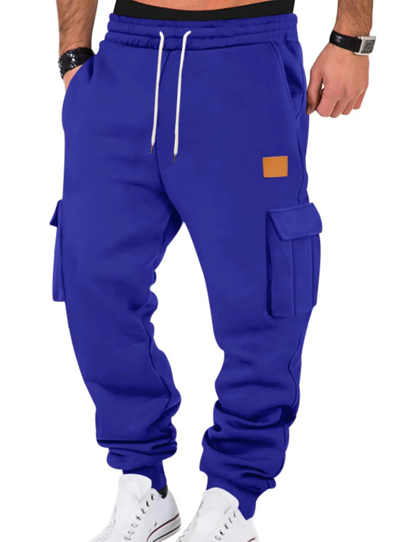 Comfortable Loose Fit Elastic Waist Jogger Pants For Men