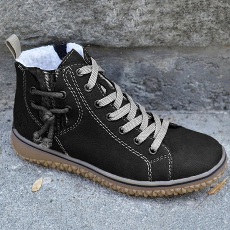 Warm Faux Fur Lined Ankle Boots for Women