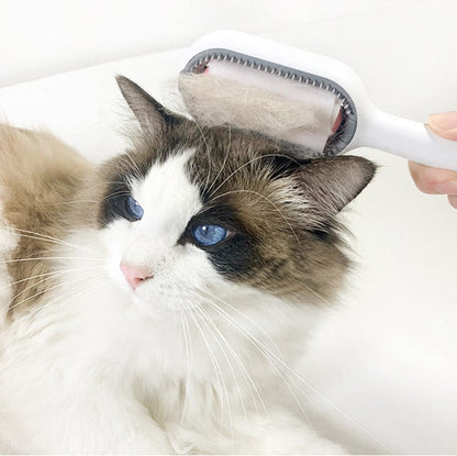 Multifunctional pet cleaning brush