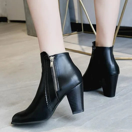 Low Heel Ankle Boots for Women - OutfitLondon