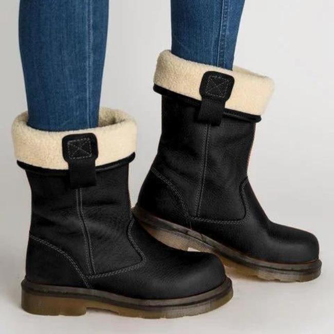 Compact Leather Ankle Boots for Women