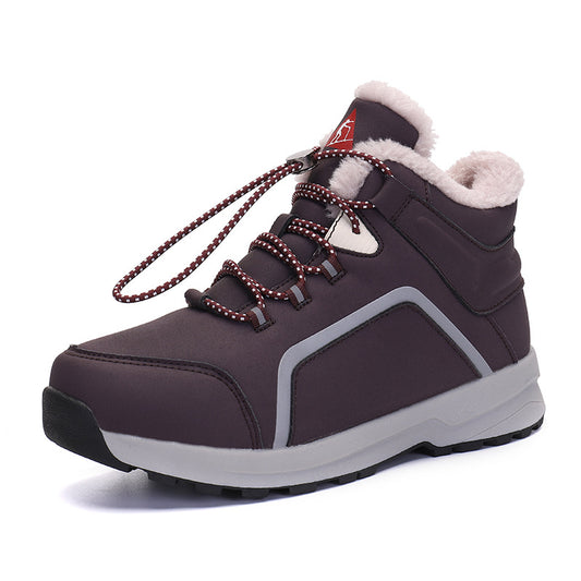 Winter Snow Hiking Boots Warm Faux Fur Lined Anti-Slip Trekking Boots Unisex