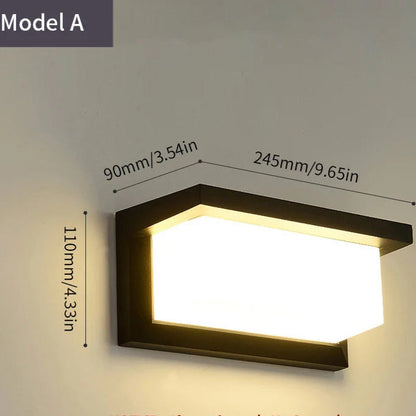 LED Outdoor Wall Light PIR Motion Sensor