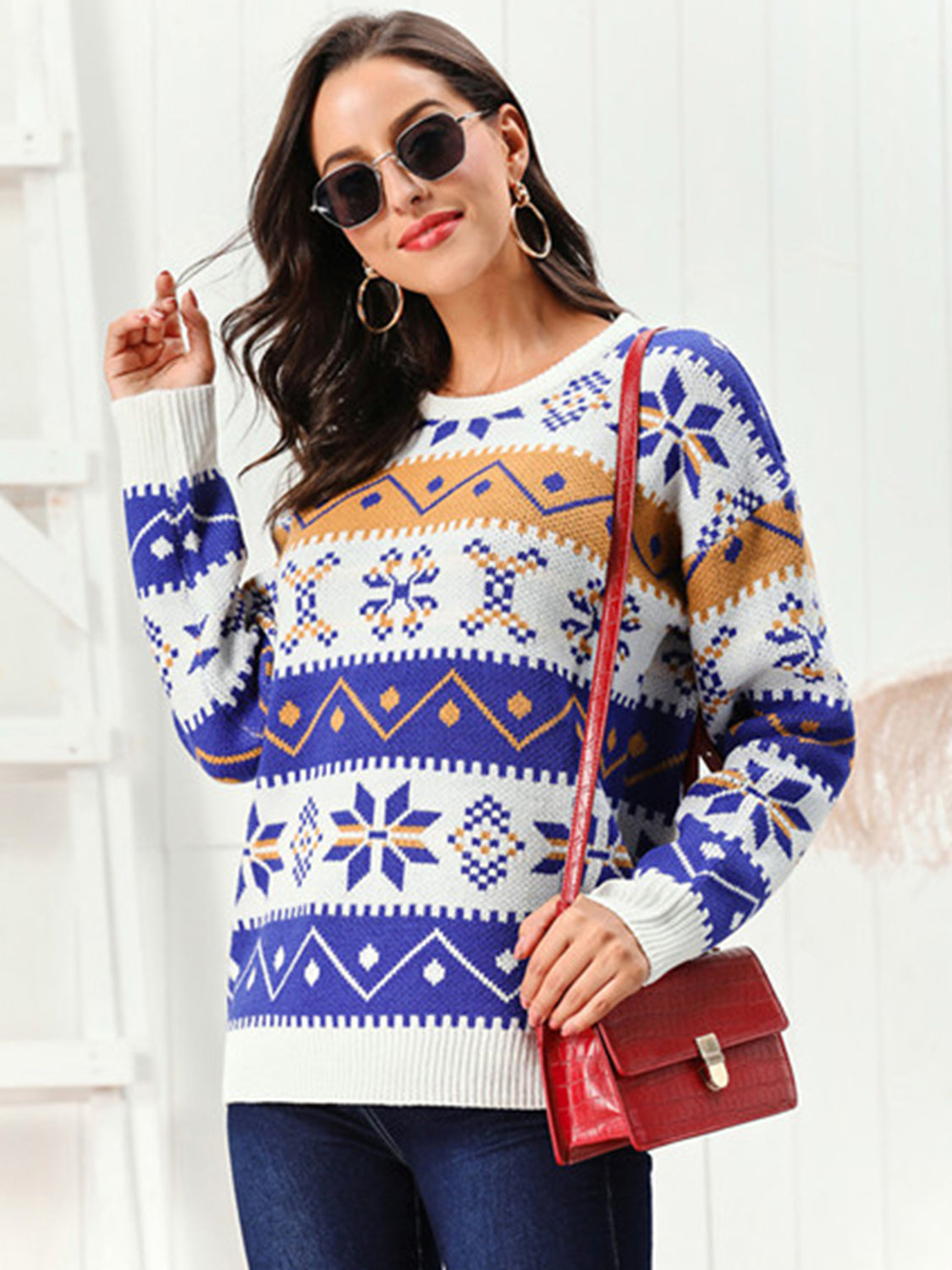 Warm Chunky Knit Winter Sweater - OutfitLondon