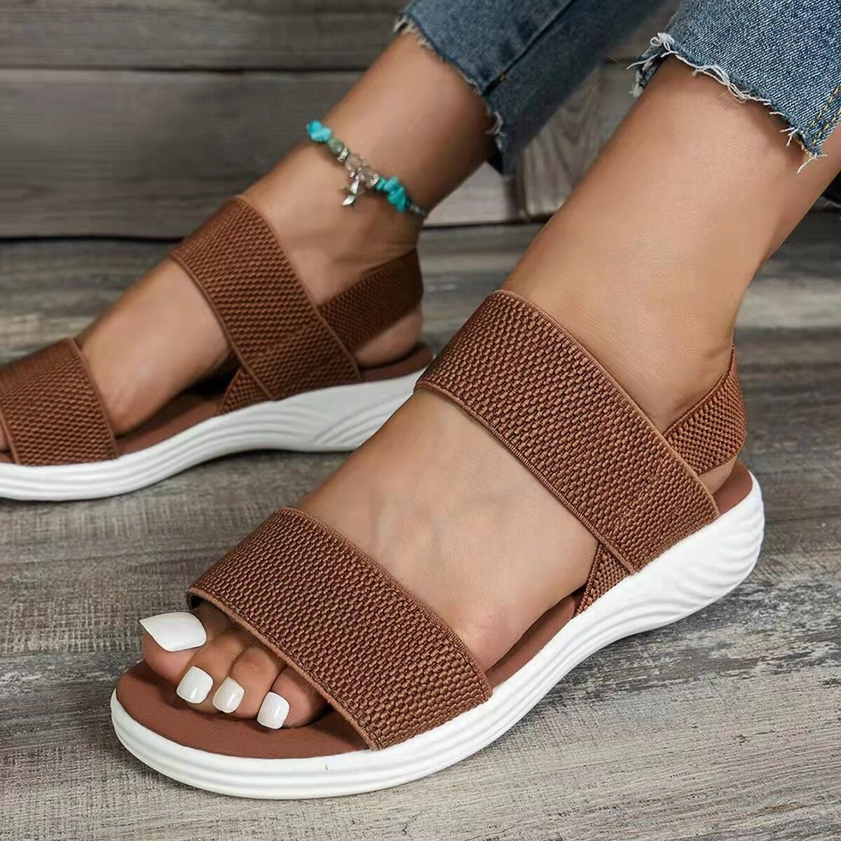 Comfortable Orthopedic Sandals For Women Elastic Band Casual Summer