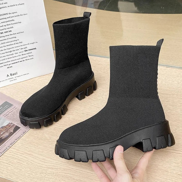 Cozy Cable Knit Ankle Boot Socks