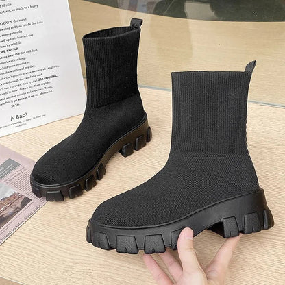 Cozy Cable Knit Ankle Boot Socks