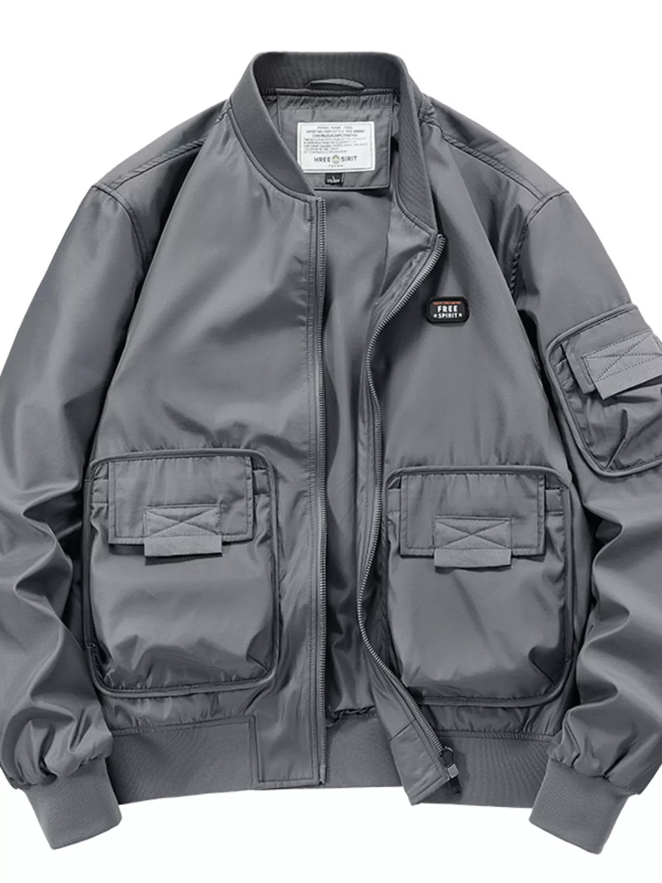 Regular Fit Mens Bomber Coat - OutfitLondon