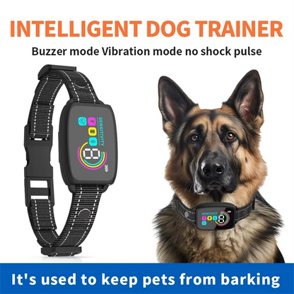 Smart Automatic Anti-Barking Dog Collar – Rechargeable Bark Stopper with HD Digital Display, IP67 Waterproof, Safe & Effective Dog Training Collar