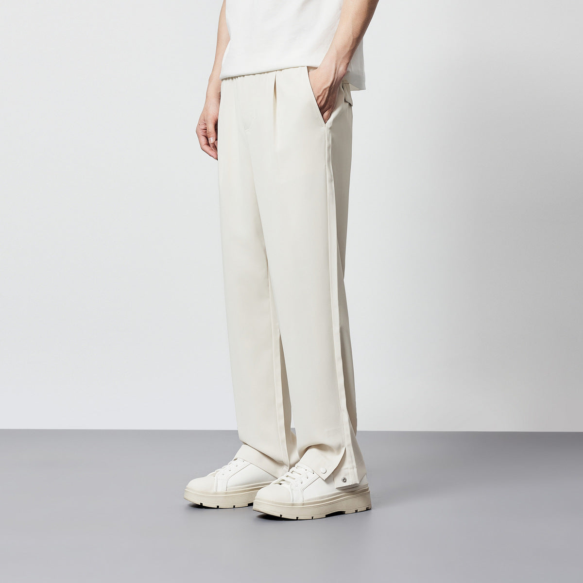 Comfortable Loose Fit Mens Dress Trousers