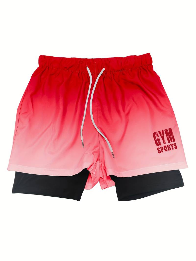 Men's Dual Layer Reversible Ombre Shorts