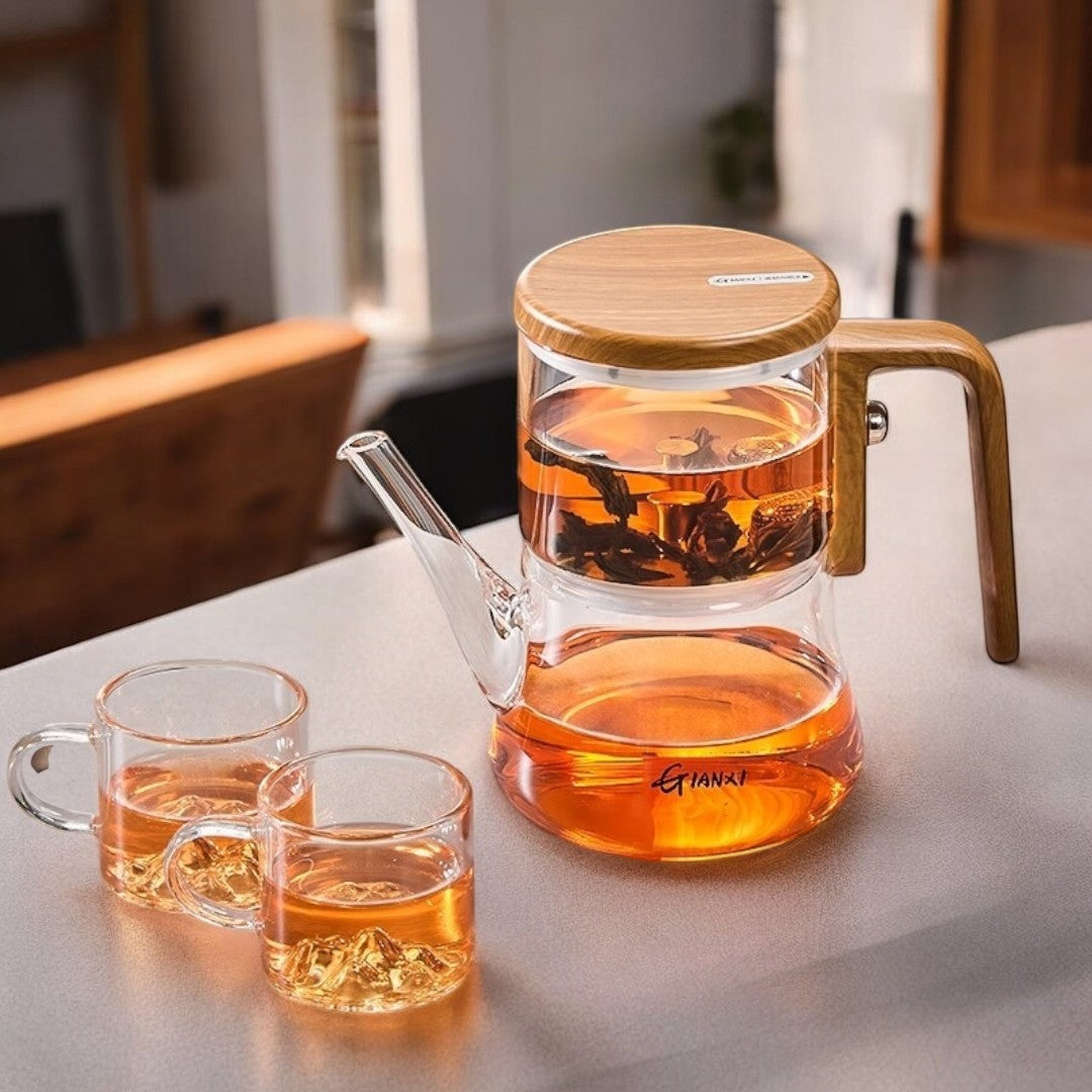 Borosilicate Glass Magnetic Teapot