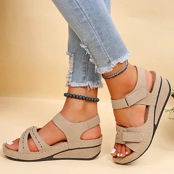 Ladies Classic Vintage Ankle Strap Sandals