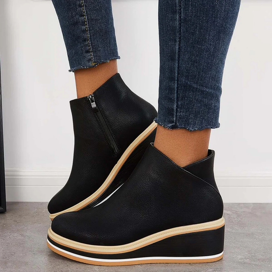 Women's Platform Wedge Ankle Boots