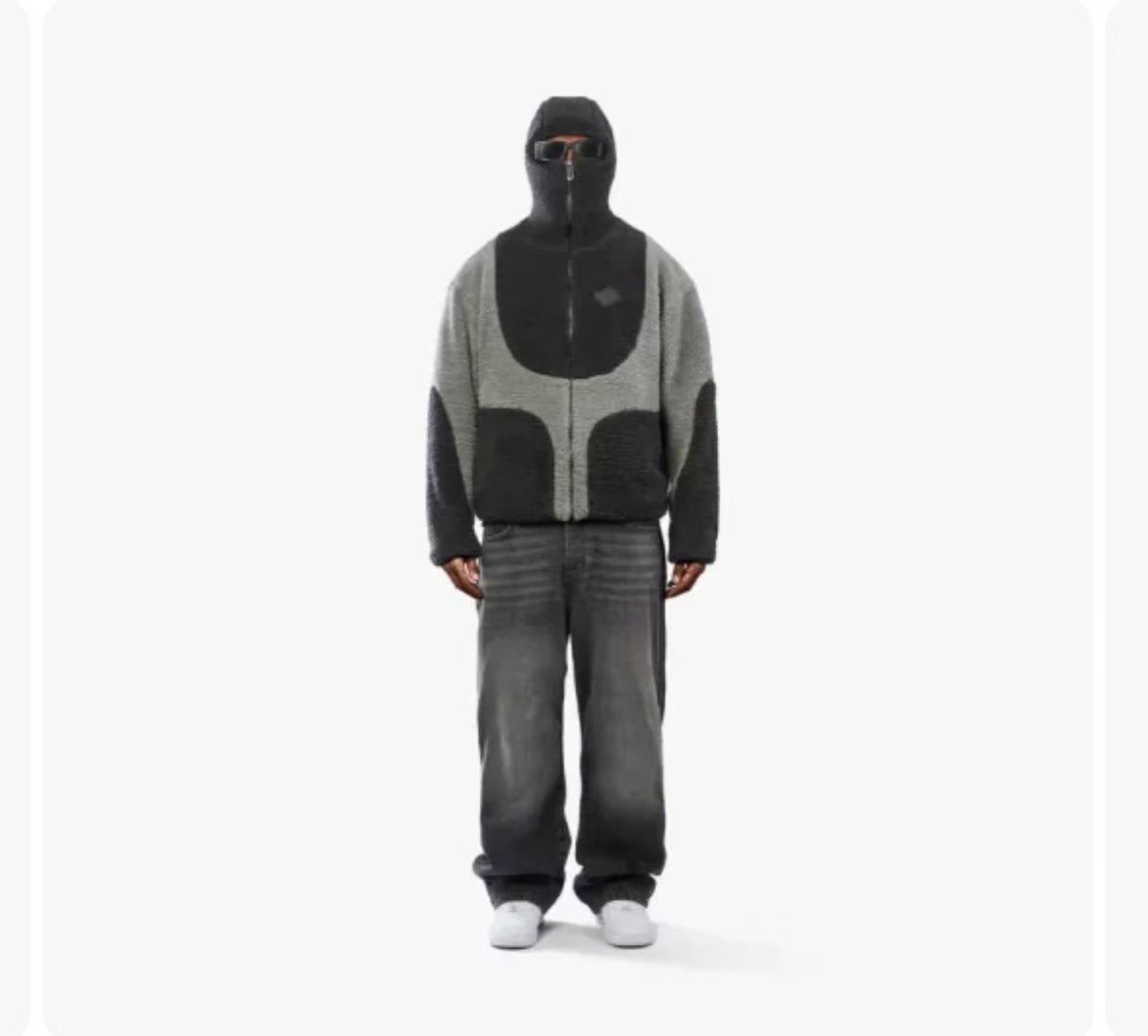 Men's Casual Wool Blend Zip-Up Hoodie