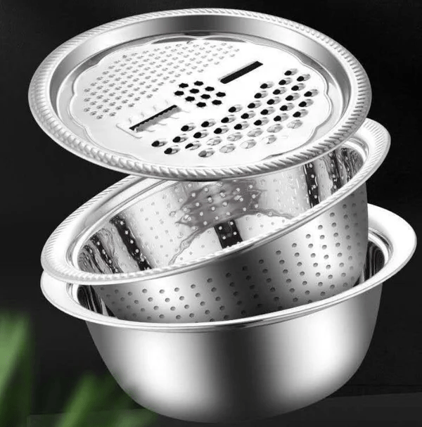 3-Piece Stainless Steel Kitchen Sink Bundle