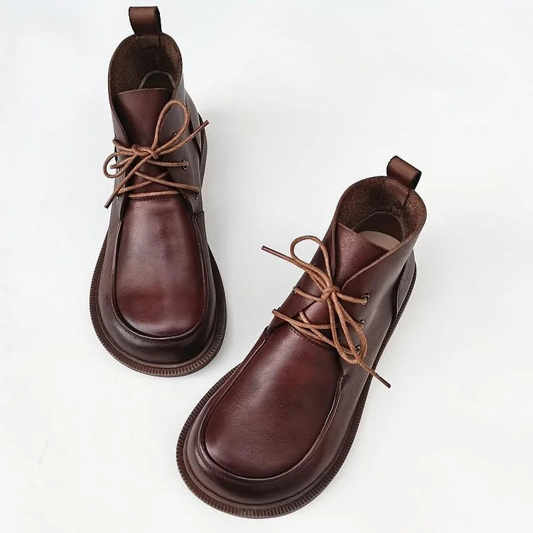 Classic Low Heel Ankle Boots for Women - OutfitLondon