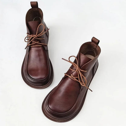 Classic Low Heel Ankle Boots for Women - OutfitLondon